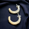 Banded Silver Earrings