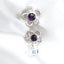 Amethyst Flower earring