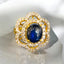 Sapphire Cabochon Flower