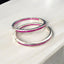 Inside Out Ruby Large Hoops