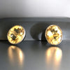 Citrine Large Brilliant Cut Stud